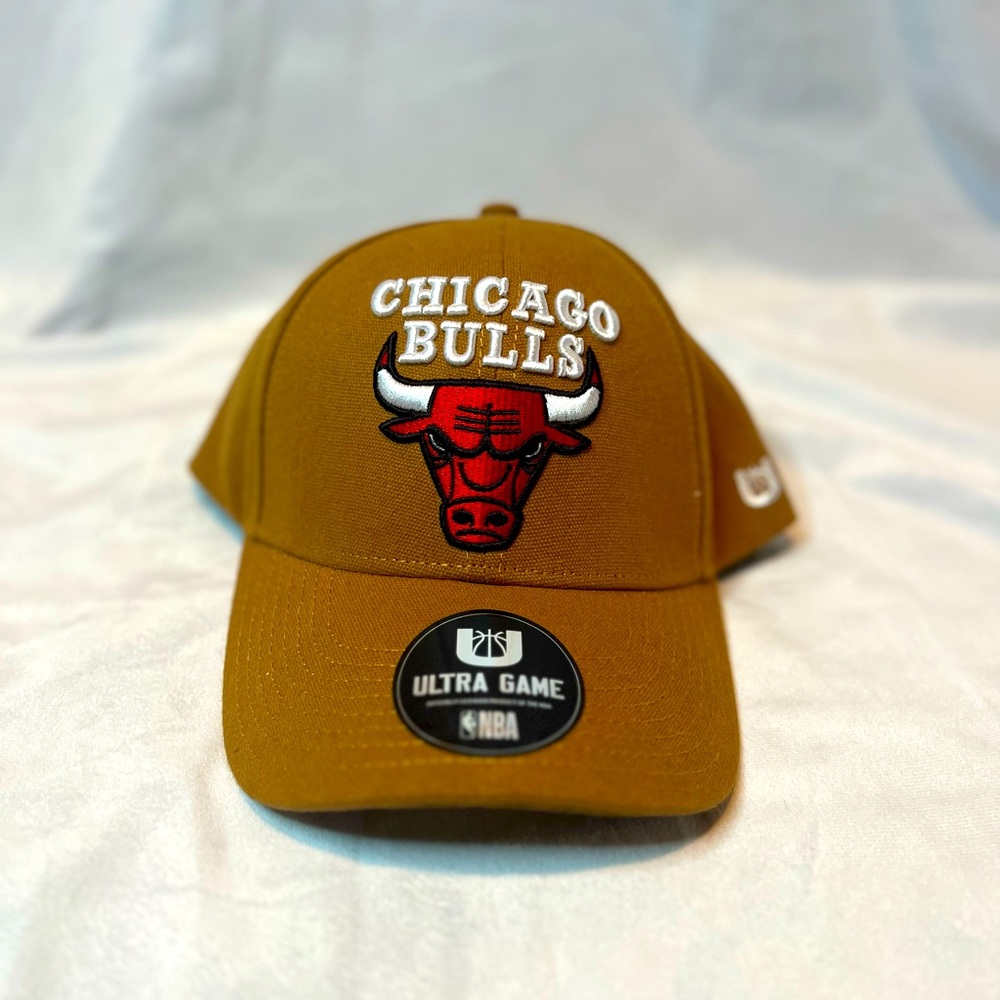 Khaki Brown Chicago Bulls Adjustable Hat